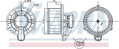 Produktbild von NISSENS 87569 Innenraumgebläse
