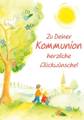 Produktbild von Kommunion  Glückwunschkarte im Format 115 x 17cm mit Umschlag