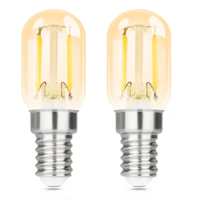 Produktbild von ZMH E14 LED Kaltweiß Vintage Glühbirnen - T22 LED Leuchtmittel Lampe 6000K E14 Birnen 2W  Energiesparlampe Light Bulbs Edison, 2 Stück