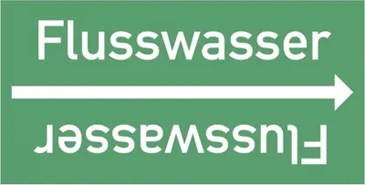Produktbild von Dreifke® Rohrleitungsband Flusswasser, DIN 2403, ab Ø 15mm, grün/weiß, 33m/Rolle