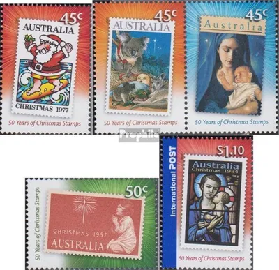 Produktbild von Briefmarken Australien 2007 Mi 2907.2908-2909 Paar, 2910-2911 (kompl.Ausg.) postfrisch Weihnachten
