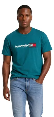 Produktbild von Tommy Hilfiger Jeans 519724 Herren T-Shirt Grün : Größe - L Größe: L