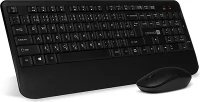 Obrázek produktu pro Connect IT CKM-7800-CS, Plná velikost (100 %), Bezdrátový, RF bezdrátový, Černá, Obsahuje myš