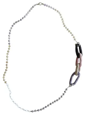 Immagine prodotto di Elzusha - Collana all'uncinetto realizzata a mano, con cristalli di vetro boemi