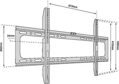 Immagine prodotto di TV wall mount TB-750 up to 80 inches 60kg max VESA 600x400
