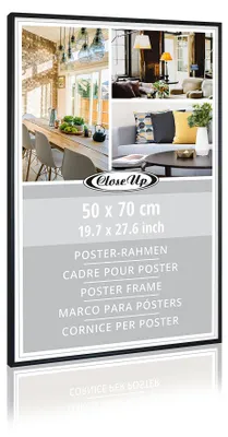 Zdjęcie produktu dla Ramka na plakat 50 x 70 cm czarna, plastikowa