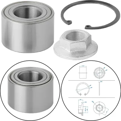 Produktbild von Anhänger Kompaktlager 30/60×37 mm – Radlager passend für Knott & ALKO – Ersatzteil für Radnaben