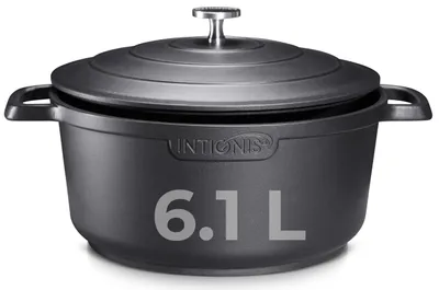 Bratpfanne aus Aluminiumguss, 28 cm, antihaftbeschichtet, schwarz
