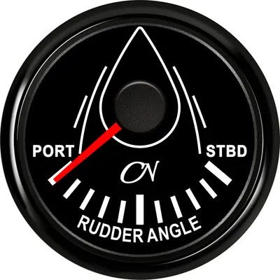 Produktbild von CN-Instrument Analog 57mm Ø Serie : schwarz/schwarz Ruderlage