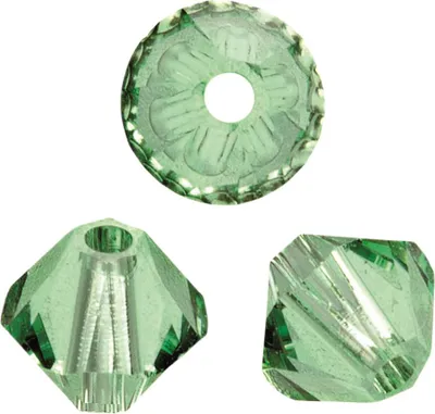 Produktbild von Glorex Schliffspitz Perlen 4 mm 25 Stück peridot
