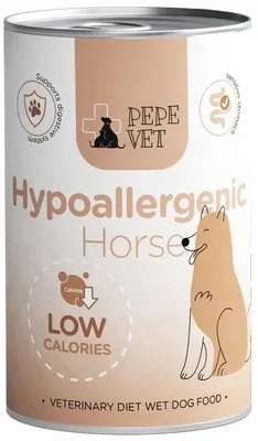Zdjęcie produktu dla Karma mokra dla psa Paka Zwierzaka Pepe Vet Hypoallergenic konina 400g