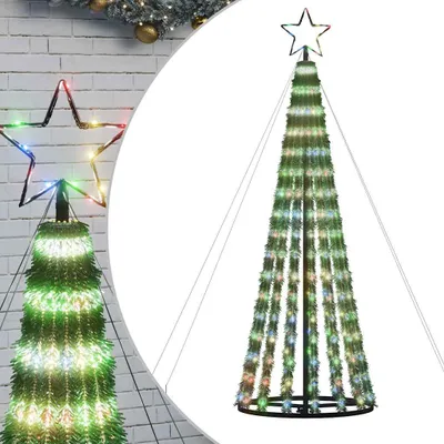 Produktbild von vidaXL LED Weihnachtsbaum 275 LEDs Mehrfarbig 180 cm