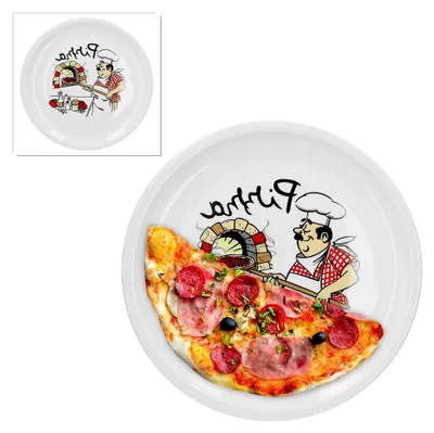 Produktbild von Pizzateller 2er Set, 30,5 cm Durchmesser, Mikrowellen- und Spülmaschinenfest