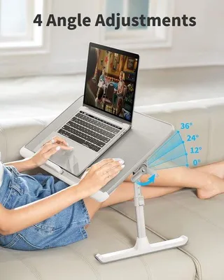 Produktbild von Famanu Laptoptisch für Bett - 60 x 32 cm, höhenverstellbar