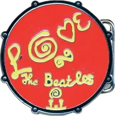 Produktbild von The Beatles - Spona na opasek "Love Drum" RO9581 (jedna velikost) (červená)