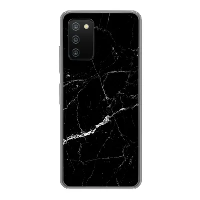 Produktbild von MuchoWow® Handyhülle Schutzhülle Hülle für Samsung Galaxy A03s Marmor - Schwarz - Marmoroptik - Weiß - Luxus - Stein Silikon Softcase Handy Hülle - Schutz