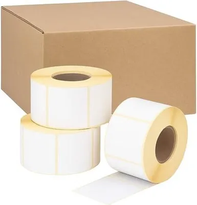 Obrázek produktu pro Samolepicí termální etikety 80x50mm bílé - 36 000 kusů