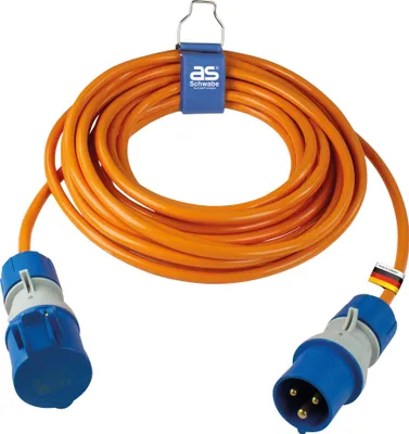 Produktbild von as-Schwabe Camping CEE-Verlängerungskabel 10m Orange 230V 16A 3-polig 3G2,5 IP44
