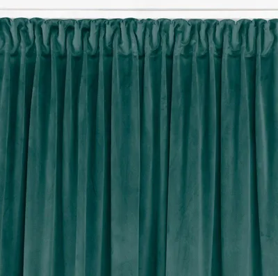 Zdjęcie produktu dla Zasłona VILA velvetowa na taśmie smok 265x225 morska wzór 1 Homede