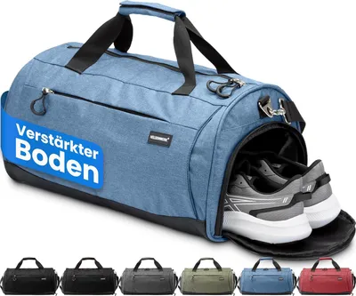 Productafbeelding van Sporttas, schoencompartiment, nat compartiment, navy blauw, voor fitness
