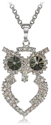 Obrázok produktu pre Štrasový náhrdelník Swarovski - Sova