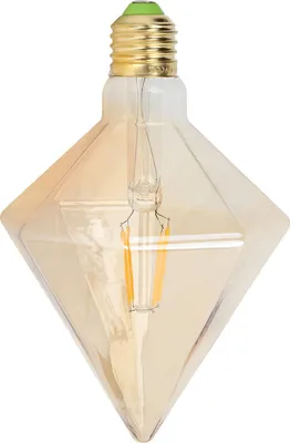 Image de Ampoule LED à filament de style rétro, forme pyramidale, 4 W, culot E27, lumière blanc chaud pour l'éclairage domestique
