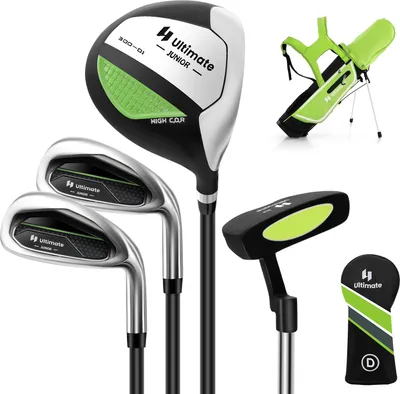Produktbild von COSTWAY 4-dielna detská golfová sada palíc, kompletná golfová sada pre deti od 8 do 10 rokov zelená