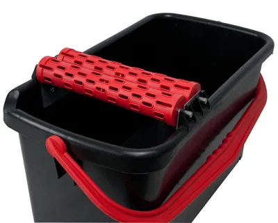 Produktbild von HaWe 4009.0 Wascheimer"Profi" 23 L mit 2 Waschrollen, schwarz