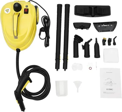 Produktbild von Dampfreiniger Haushalt - Multifunktionsgerät - 2000W - 1,8L Wassertank - 5 bar Druck - 8 Min Aufheizzeit - 220V EU-Stecker - Hellgelb