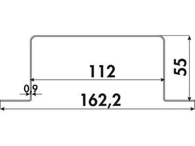 Immagine prodotto di Supporto per canale piatto N-RSS / Sistema di norme Compair Ø 100