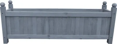 Produktbild von Pflanzkübel Heidi XL aus Holz für Garten und Terrasse, 90 cm breit, 34 cm hoch, 20 cm tief