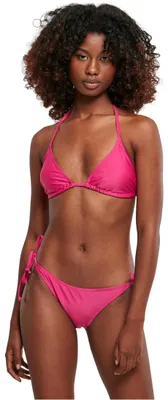 Imagen del producto de Urban Classics, traje de baño de bikini triangular para mujer, fabricado con materiales reciclados. Traje de baño para mujer