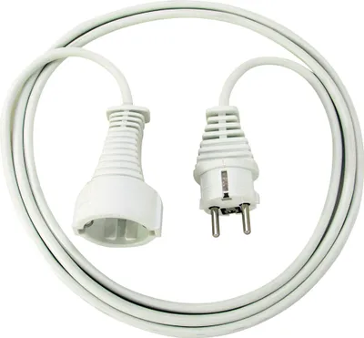 Produktbild von Brennenstuhl Qualitäts-Kunststoff-Verlängerungskabel 3m weiß H05VV-F 3G1,5, 1168430