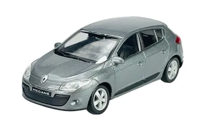 Produktbild von Welly 2009 Renault Megane Silber 1:43 Die Cast Metall Modell im Kasten 44020