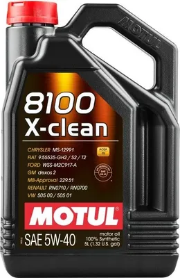 Produktbild von Motul 8100 X-clean 5W-40 5 Liter Kanister Reifen