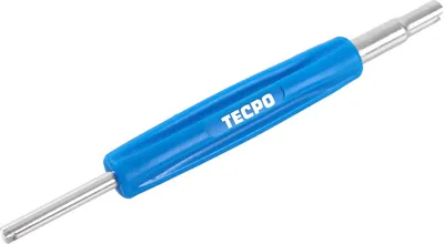 Produktbild von TECPO Ventildreher 2-seitig Ventileinsätze Reifenventilentferner Reifenventil Fahrradventil Ventileindreher Ventilausdreher Reparatur Werkzeug