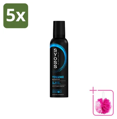 Zdjęcie produktu dla 5 sztuk pianki do włosów Syoss Volume - 250 ml - zestaw ekonomiczny