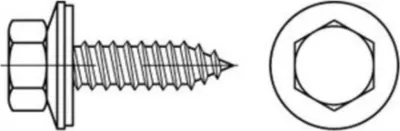 Produktbild von Reyher  Fassadenbauschraube Edelstahl E-X 16A 6,5x 25 (500 Stück)