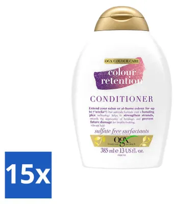 Produktbild von 15 x OGX Colour Retention Conditioner für gefärbtes Haar 385 ml - Vorteilspackung - 15 Stücke