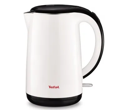 Produktbild von Tefal KO260130, 1,7 l, 2400 W, Schwarz, Weiß, Kunststoff, Edelstahl, Wasserstandsanzeige, Überhitzungsschutz
