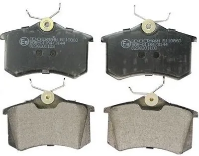 Produktbild von DENCKERMANN Bremsbeläge Satz Hinten Bremsklötze für VW Golf IV Schrägheck (1J1) B110860