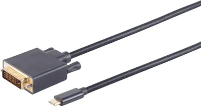 Produktbild von shiverpeaks BS10-58025 1 m DVI-D USB Typ-C Schwarz (10-58025)