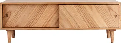 Produktbild von TV-Möbel Massiv-Mindi Holz 135 cm modern