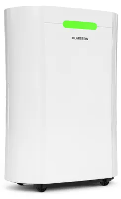Zdjęcie produktu dla Osuszacz powietrza Klarstein AeroDry Smart 12l - 12L/dzień, zbiornik 2,5L, 39dB, sterowanie WiFi/App/Alexa, wyświetlacz LED, timer 24h, filtr węglowy, do pomieszczeń do 18m², osuszacz elektryczny, biały