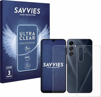 A product box and two screen protectors for a smartphone.