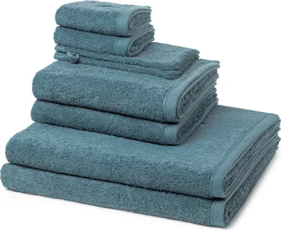 Produktbild von Ross Vita 2 X Wasch- 2 X Gäste- 2 X Dusch- 2 X Handtuch im Set Walkfrottee aus Baumwolle 520 g/m², Flauschig weich saugstark und pflegeleicht, Gewebte Bordüre mit Logo Stickerei