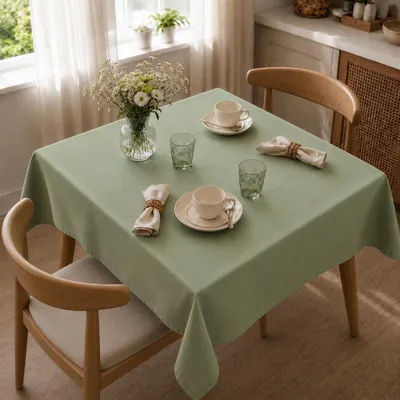 Produktbild von Tischdecke 85 x 85 cm für Küche & Esstisch in Hellgrün
