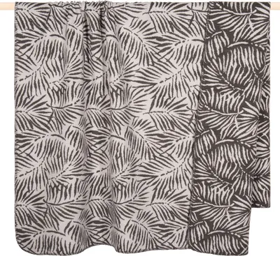 Produktbild von pad Decke Leaf Palmwedel Anthracite Grau (150x200cm)