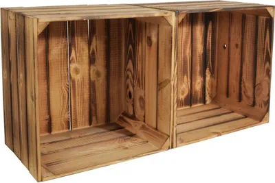 Produktbild von CHICCIE 2 Set Weinregal Wino aus Holz - Geflammt