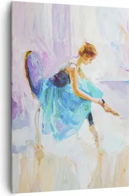 Produktbild von Bild auf Leinwand - Leinwandbild - Einteilig - Balletttänzer tanzen - 70x100cm - Wand Bild - Wanddeko - Wandbilder - Leinwanddruck - Wanddekoration - Leinwand bilder - Wandbild - PA70x100-3766